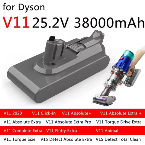 YE for Dyson Vacuum 38000mAh 100.8Wh Battery For Dyson Torque Drive Extra V11 Complete Extra V11 Flu