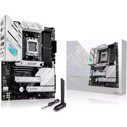 AMD B650 AM5 ATX Motherboard with WiFi 6E 12+2 Power Stages DDR5 3x M.2 Slots PCIe 4.0 2.5G LAN USB 