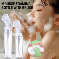 Mousse Foaming Bottle With Brush Pump Press Silicone Face Brush Foaming Brush Bottle Facial I6e4