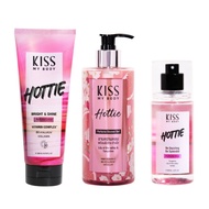 [เซ็ตสุดคุ้ม] Kiss My Body Bright & Shine โลชั่นน้ำหอม 226g. สเปรย์น้ำหอม ครีมอาบน้ำ กลิ่น ฮอตตี้ (H