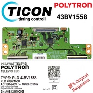 POLYTRON PLD43BV1558 TCON Board / Timming Control V17 Televisi LED 43" 43BV1558 TICON 43 inch PLD 4