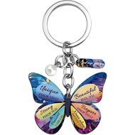 Bible verse butterfly shape Keychain