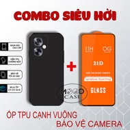 COMBO Case, Tempered Glass Oppo A79 5G TPU square edge full screen | MOOD case