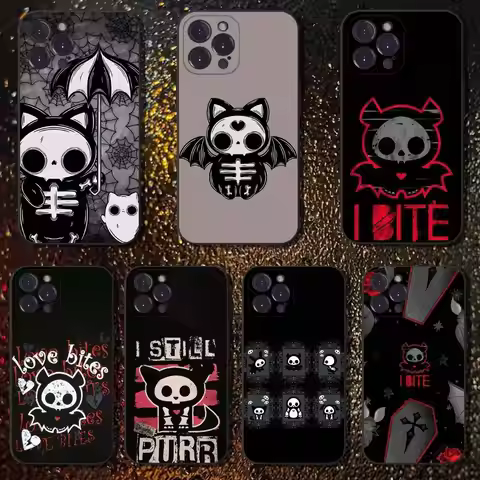 Cute Skelanimals Bet Dog Phone Case For iPhone 6,17,16,15,14,13,12,11 Plus,Pro Max,XS,X,XR,SE,Mini,8