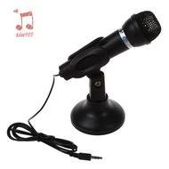 Laptop PC Computer 3.5mm Network Stand Mini  phone Mike Black