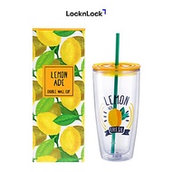 Ly Nhựa Có Ống Hút Lock&Lock HAP507YEL