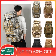 80L Beg Hiking Outdoor Nylon Bag Camouflage Travel Backpack Waterproof Hiking Bagpack Travel Beg For