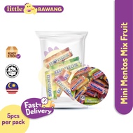 Mini Mentos Fruit Mix Flavour 5pcs mini roll Gula Gula Mentos