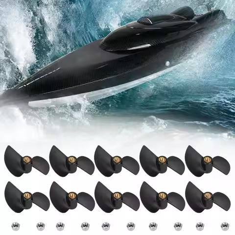 10Pcs Model Boat Propeller Remote Boat Propeller Brushless Remote Control Boat Tail Propeller Spare 