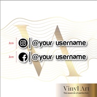 Vinyl_Art Fun Sticker Media Social INSTAGRAM/ Facebook Decal Vinyl Stickers. Car decal