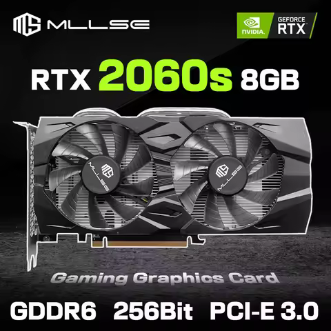 MLLSE RTX 2060 Super 8GB Placa De Video Gaming Graphics Card GDDR6 256Bit 8Pin PCI Express 3.0x16 rt
