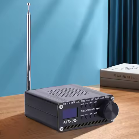 ATS-20+Si4732 Full Band Radio Receiver Built-in Battery All Band Radio Receiver 0.96 Inch OLED Scree