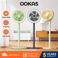 OOKAS Stand Fan Air Circulation Fan kipas angin 3 Speed Kipas Berdiri Super Large Wind Power Energy 