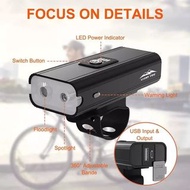 自行車騎行燈手電筒 USB 可充電自行車頭燈前 T6自行車 LED 燈Cycling Riding Lamp Flashlight Usb Rechargeable Bicycle Headlight Front T6 Bike Led Lights