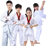 Taekwondo Uniform for Kids Adult 110cm-190cm Karate Uniform for Kids Shift Long Sleeves Martial Arts