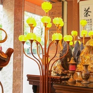AT/9️⃣Fanzefu Lotus Lamp Buddha Lamp Buddha Worshiping Lamp Buddha Lamp Household Buddha Front Lantern Buddha Supplies L