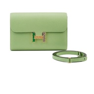 💝未使用品💝蜥蜴皮限量版HERMÈS VERT CRIQUET CONSTANCE TO GO WITH GOLD HARDWARE