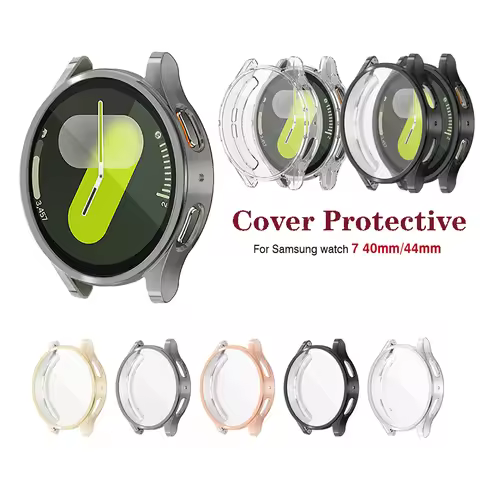 6 Colors TPU Case For Samsung Galaxy Watch 7 40mm 44mm Full Cover Screen Protector For Samsung Watch