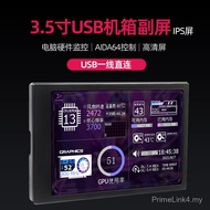 12cm Type-C Sub-Screen Chassis USB Chassis Monitoring Computer Status IPS Screen Aida64