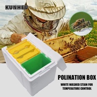 KUNHEV Queen Bee Breeding Box, Beekeeping Equipment Foam Bee Hive Box Beekeeper Garden Pollination B