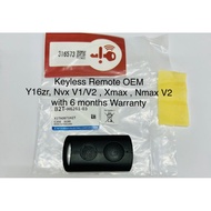 KEYLESS REMOTE XMTR. COMP. FOR YAMAHA NVX  XMAX  Y16 100  ORIGINAL HLY SMART REMOTE KEYLESS
