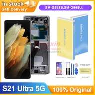 Super AMOLED 6.8'' Display for Samsung Galaxy S21 Ultra 5G G998 G998B Lcd Display Touch Screen Digit