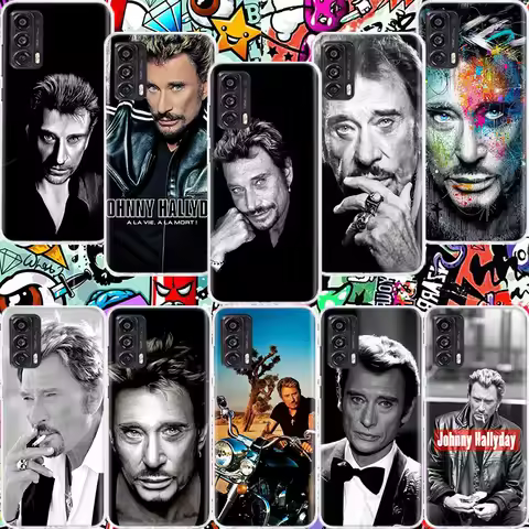 Johnny Hallyday Music Black Phone Case For Xiaomi Redmi Note 14 Pro 12 Plus 12S 10 11 Pro 4G 5G 9T 9