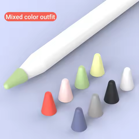 8Pcs Silicone Nib Cover For Apple Pencil 1 2 Replacement Soft Stylus Pencil Nib for Apple Pencil 1st