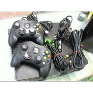 二手 微軟 XBox360 電視遊樂器 電玩遊戲 主機+2隻搖桿