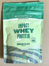 Limited Edition~ Myprotein 乳清蛋白粉 250g 包裝 (糙米茶拿鐵口味)  全新 未開封 Myprotein Impact Whey Protein 250g packin