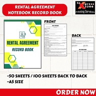 RENTAL AGREEMENT RECORD BOOK NOTEBOOK LANDLORD TENANT