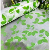 Green Leaf Pattern Vacuum Frosted Sticker ️