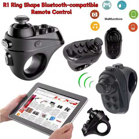 R1 Mini Ring Bluetooth 4.0 Wireless VR Remote Game Controller Rechargeable Joystick Gamepad for IOS