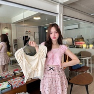 Lace Top | CUTE Crop Top | Ribbon Top