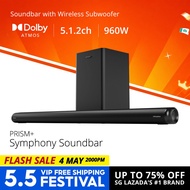 PRISM+ Symphony 5.1.2ch Soundbar with Dolby Atmos | 960W | Wireless Subwoofer | Wireless Music Strea