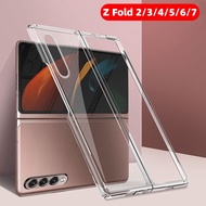 Hard PC Transparent Case for Samsung Galaxy Z Fold 2 3 4 5 6 7 8 Z Fold2 Z Fold3 Z Fold4 Z Fold5 Z F