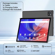 Android 13 Tablet 2024,2GB+64GB 1TB Extension, 2.4G WiFi, 10.1-Inch HD Flat PC, Quad-Core Processor 