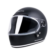 Howard Smith Tracker Retro Helm Full Face - Black Doff