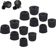 BLLQ Memory Foam Ear Tips Compatible with Sony WF-1000XM4 1000XM3 SP900 XB700 WI-1000X Replacement Ear Tips, Perfect Noise Cancellation, Fit in Case, S/M/L 6 Pairs Foam Tips Black (Foam XM4B6P)