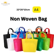 Eco Friendly Reusable A4 Non Woven Bag Tote Bag Woven Bag gift Beg Goodies Kahwin 環保袋环保袋