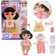 Baby Alive Katie Kat Doll Size 11 Inches Eat Water Change Diapers Cute Dress Up Items There Is Tis.
