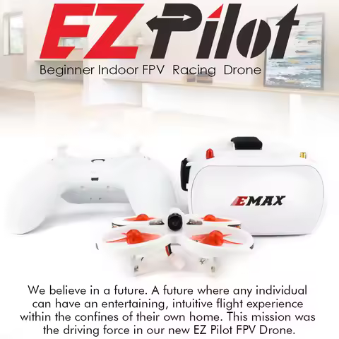 EMAX EZ Pilot 82MM Mini 5.8G Indoor FPV Racing Drone With Camera Goggle Glasses RC Drone 2~3S RTF Ve