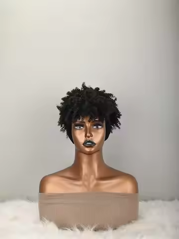 Headband Wig Curly Headband Wig With Bangs For Women Synthetic Afro Curly Hair Wig With Headband Att