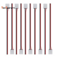 50Pcs LED Tape Connector 2Pin LED Strip Accessories Connectors for 2835 3528 5050 5730 5630 SMD LED 