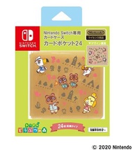 HORI - Switch 遊戲卡收納盒 24 | Card Case 24 (動物森友會 動物之森, 啡色)