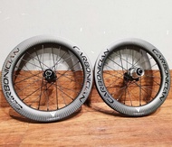 Carbonfiber Bicycle Wheelset 16 Inch Folding Bike Carbon Wheel K3 plus Group Disc Brake 305 Wheel Hi