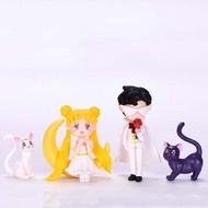 Anime Sailor Moon Patung Miniatur Kartun Kucing Boneka Hadiah