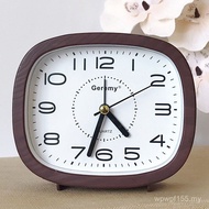 Silent W5PQ Bedside Alarm Clock Bedroom Characters Simple Cobbas Small Table Clock Large Body Table 