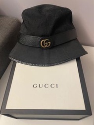 Gucci 漁夫帽 黑色 M號 9成新