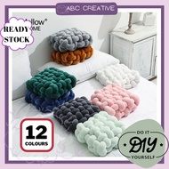 DIY Nordic Round Pillow/Knot Ball Soft Solid Pillow For Living Home Deco